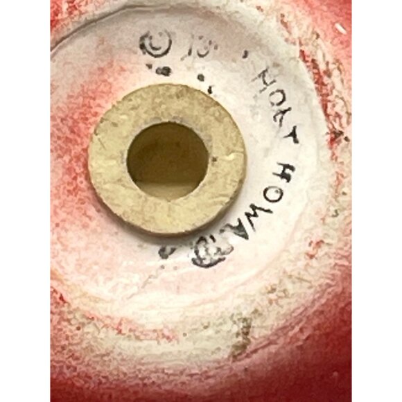 Holt Howard pepper shaker tomato glass green red length 2.5" width 3" READ - Picture 7 of 7